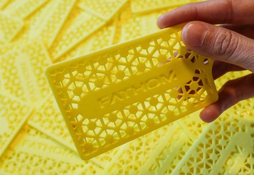 design fathom printed yellow card