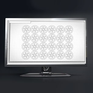 Parts on computer screen