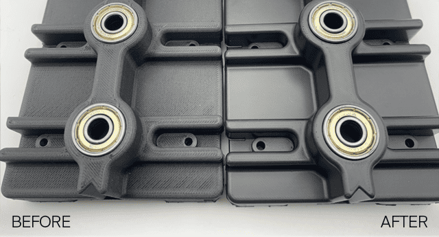 FDM printed part with vapor smoothing FDM printed part with vapor smoothing