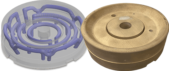 Conformal cooling for injection molding